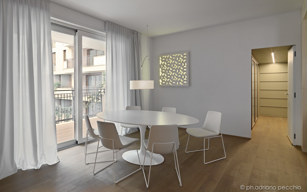 Inspiration for a contemporary dining room remodel in Milan