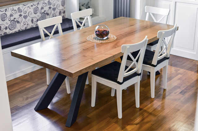 Dettaglio | Tavolo legno massello - Contemporaneo - Sala da Pranzo - Roma -  di 02A Studio | Architettura & Design | Houzz