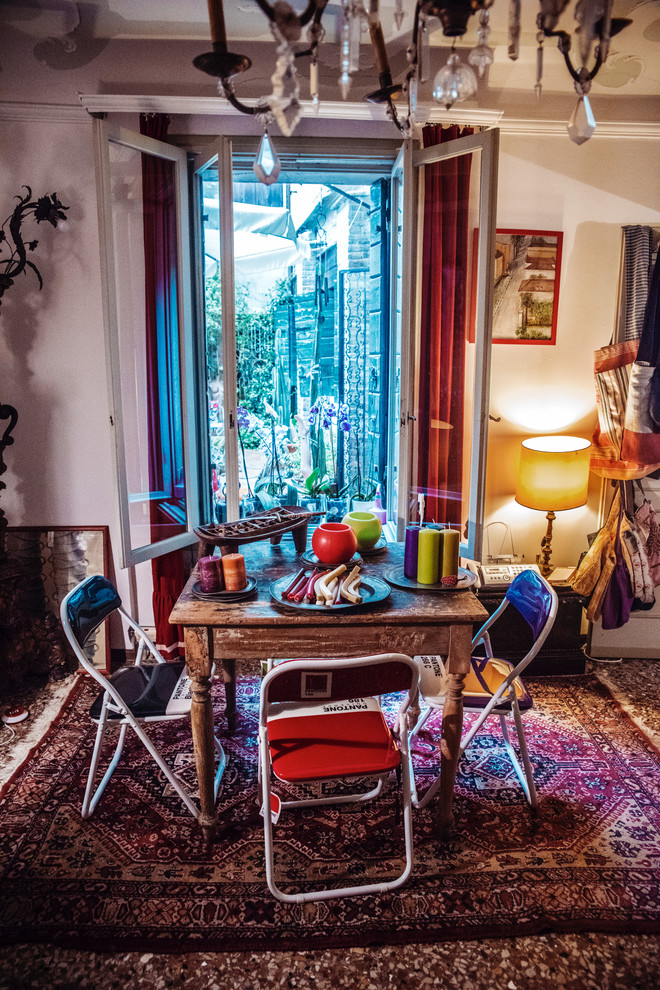 Eclectic dining room in Venice.