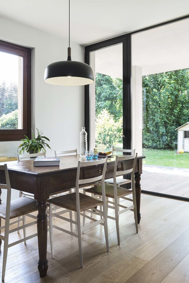 Inspiration for a modern dining room remodel in Milan