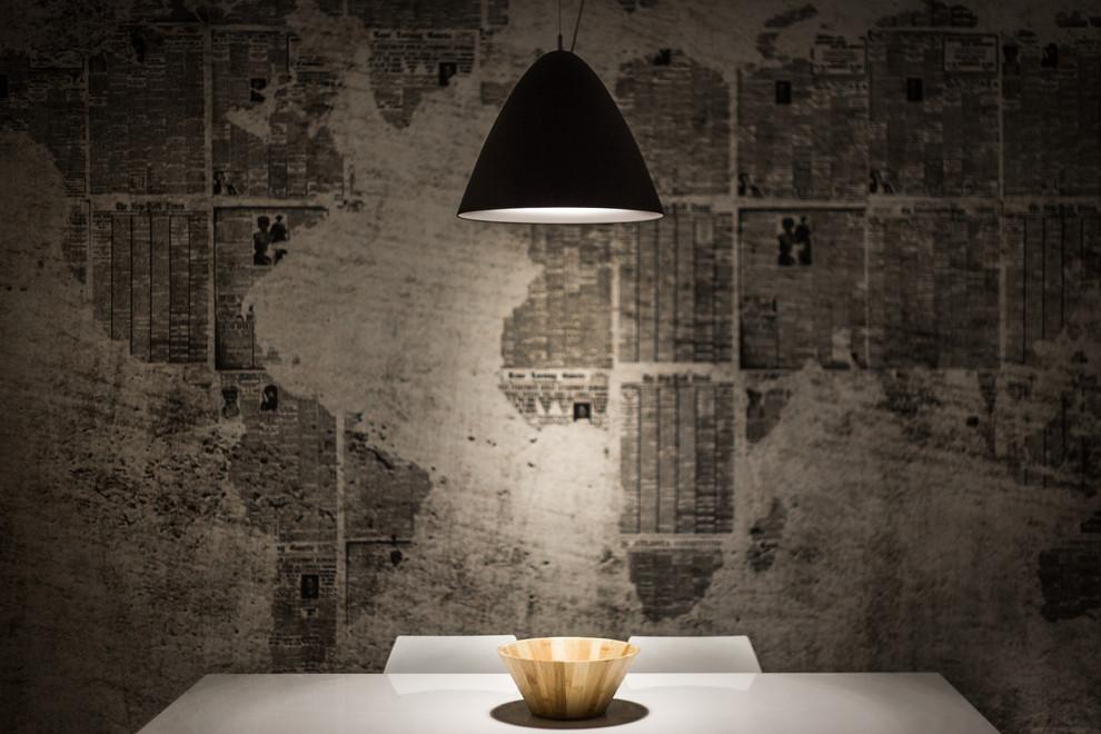 Design ideas for a contemporary dining room in Cagliari.