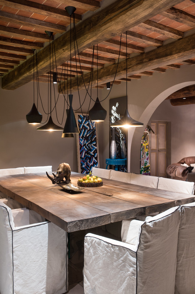 Photo of a contemporary dining room in Florence.