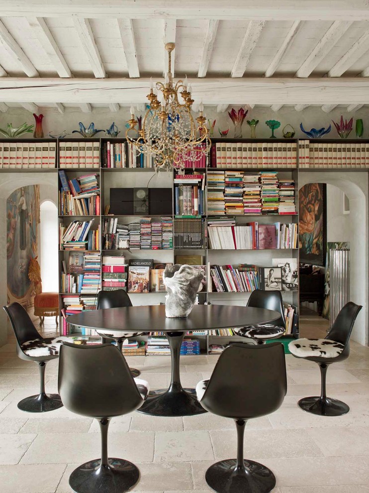 Inspiration for an eclectic enclosed dining room remodel in Florence