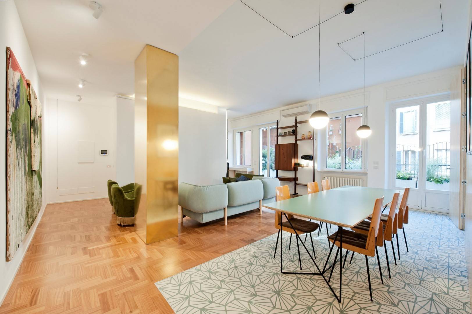 75 Concrete Floor and White Floor Dining Room Ideas You'll Love - November,  2022 | Houzz
