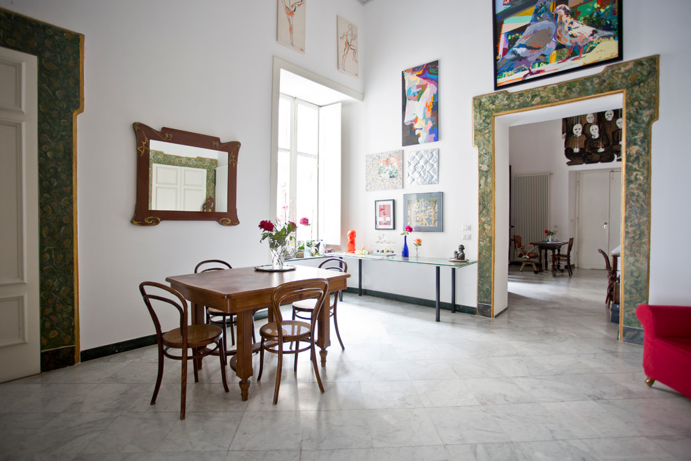 Inspiration for an eclectic dining room in Naples.