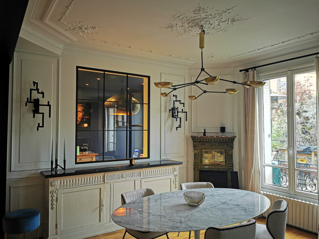 Aménagement d'une maison style Haussmannien - Traditional - Dining Room -  Paris - by ALIX DELCLAUX - ARCHITECTURE & INTERIEUR/EXTERIEUR | Houzz