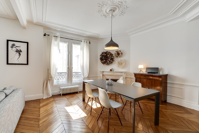 Ameublement appartement haussmannien pour la location - Contemporary -  Dining Room - Paris - by Decorexpat | Houzz IE