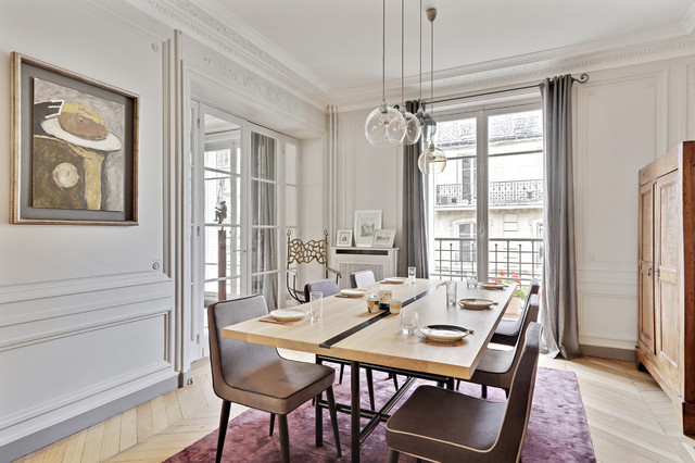 La salle à manger - Contemporary - Dining Room - Paris - by Murs et  Merveilles | Houzz IE
