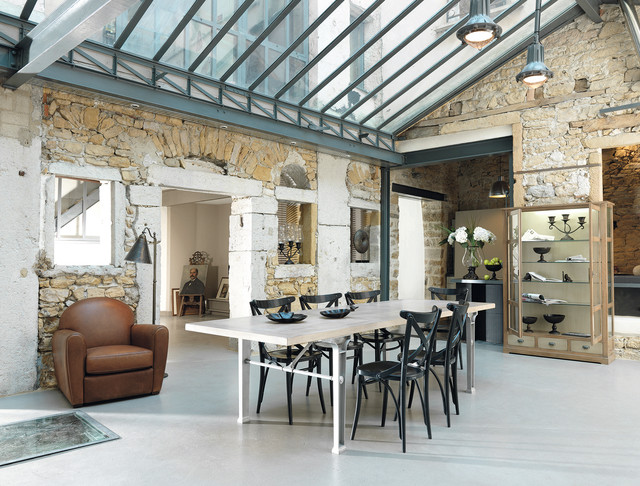 Salle à manger // Dining room - Collection 1904 - Industrial - Dining Room  - Paris - by GRANGE | Houzz