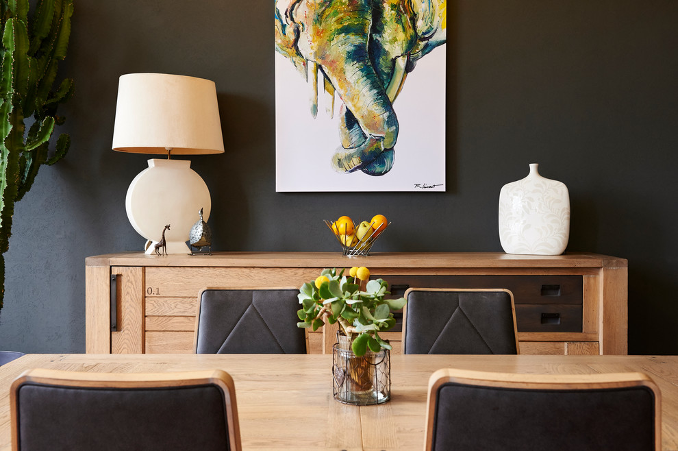 Example of a trendy dining room design in Dijon
