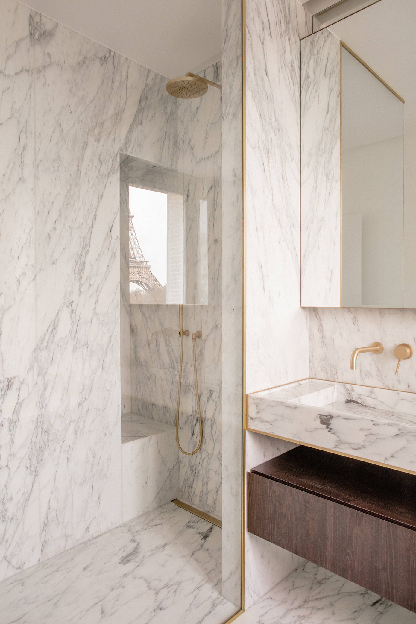 75 photos et idées déco de salles de bain avec du carrelage en marbre - Mai  2023 | Houzz FR