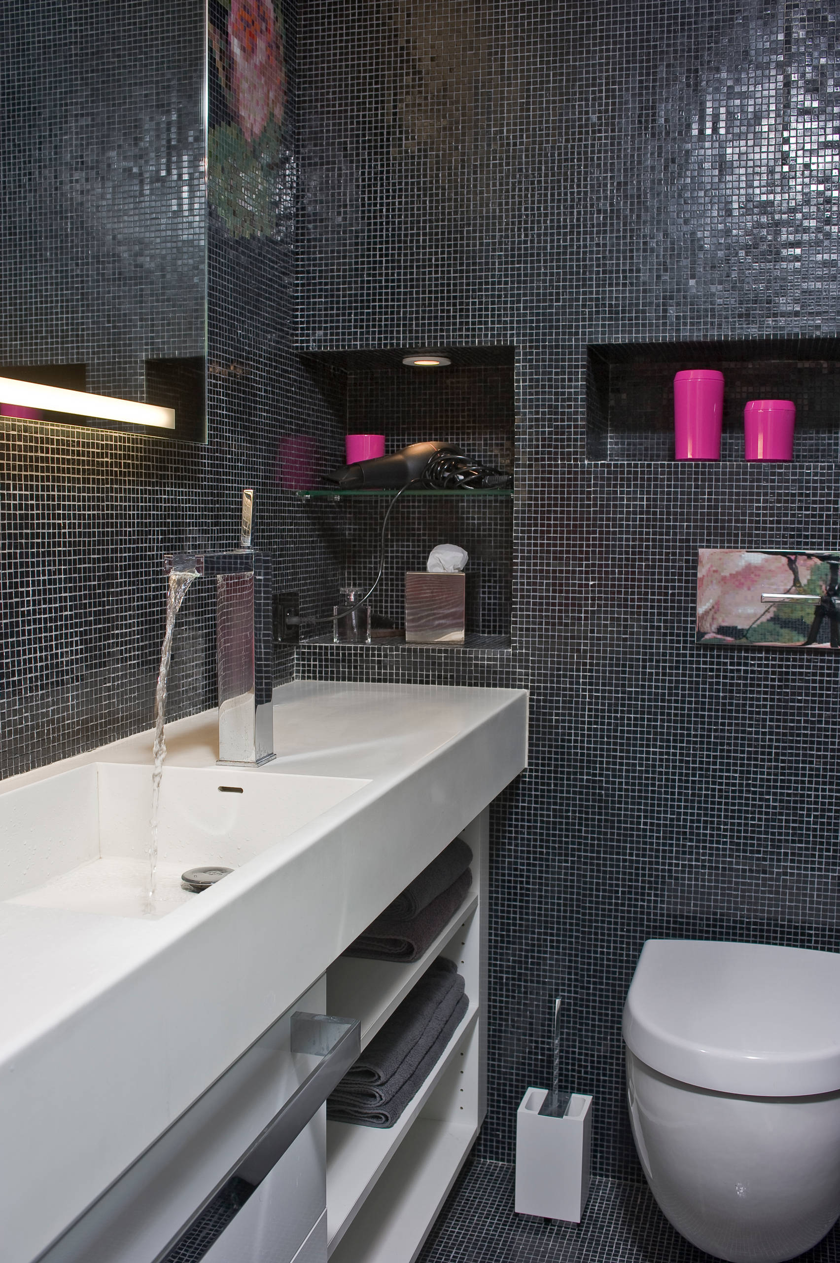 Дизайн санузла совмещенного с ванной в квартире (70 фото)