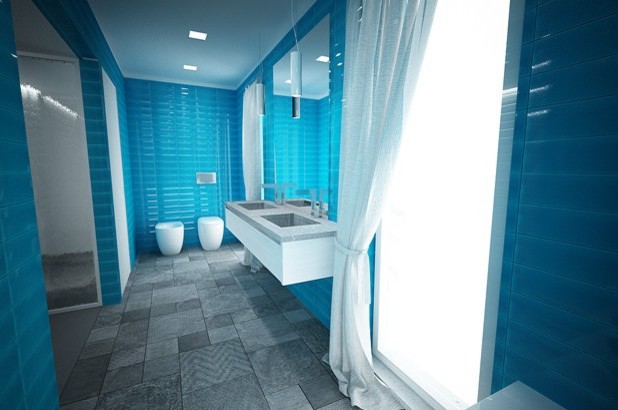 Carrelage Rectangle Turquoise Contemporary Bathroom Other By Gruppo Romani Spa Houzz