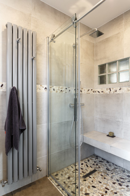 douche à l'italienne avec banc - Contemporain - Salle de Bain - Paris - par  2parmetre | Architecte d'intérieur | Houzz