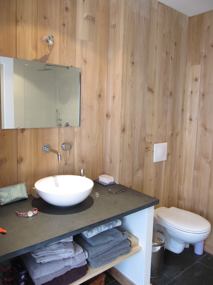 Eklektisches Badezimmer in Rennes