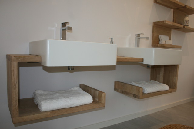 meuble vasque original et sur mesure - Contemporary - Bathroom - Bordeaux -  by id claire décoration | Houzz IE