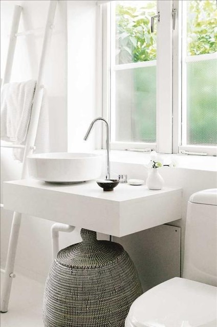 Panier à linge design pour une salle de bain - Contemporary - Living Room -  Bordeaux - by Cabane Indigo | Houzz