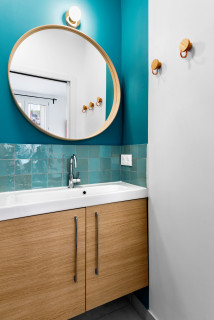 75 photos et idées déco de salles de bain turquoises - Mars 2023 | Houzz FR