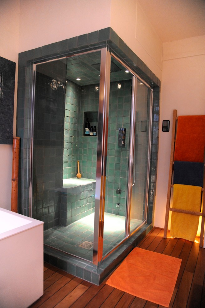 Eklektisches Badezimmer in Angers