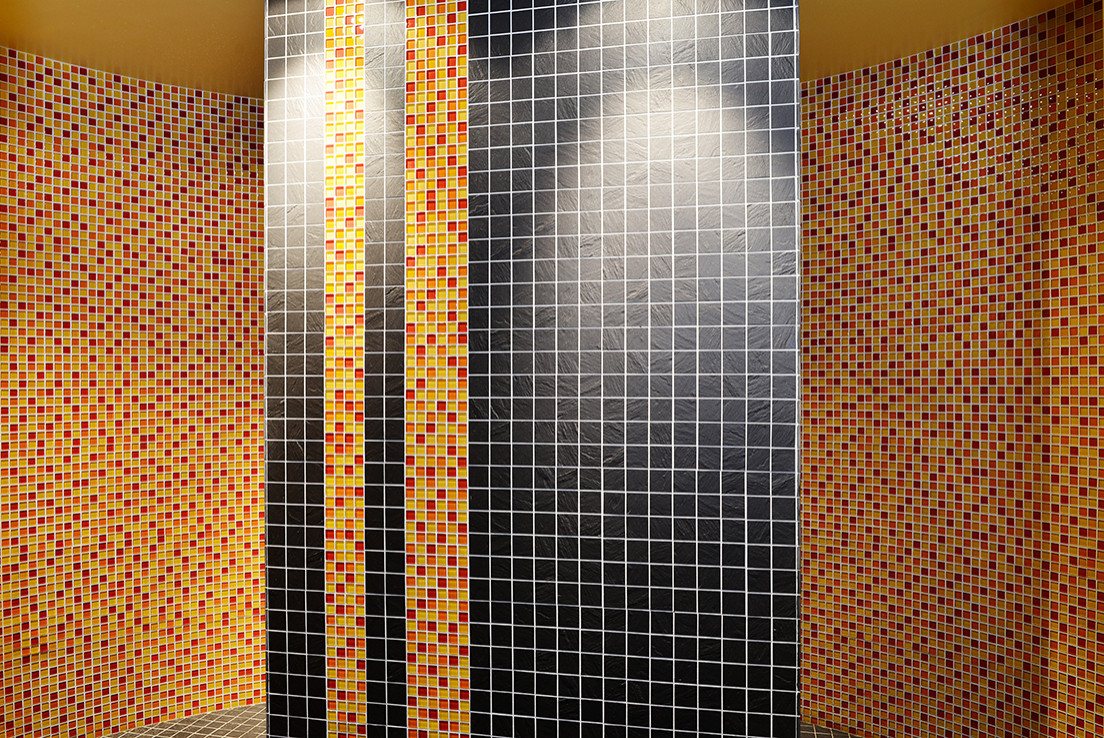 75 Orange Tile Slate Floor Bathroom Ideas You'll Love - April, 2023 | Houzz