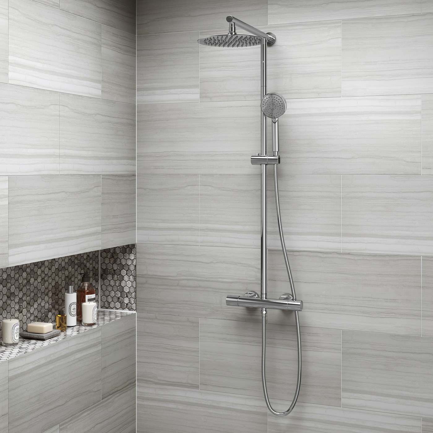 10 Nifty Ways to Fit a Shelf in Your Shower | Houzz UK