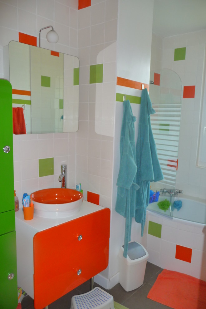 Salle de bain enfant - Contemporary - Bathroom - Brest - by Séverine