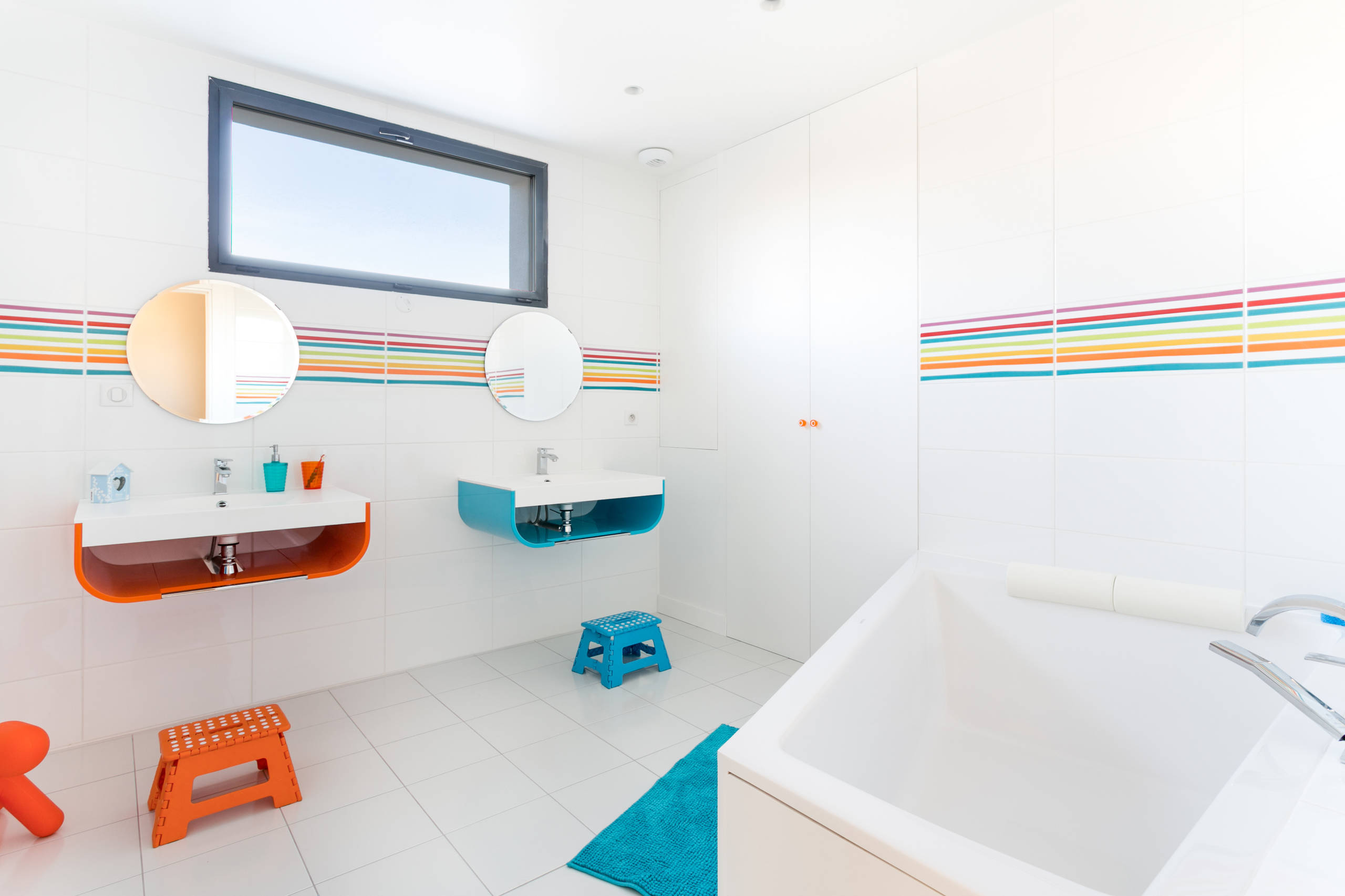 75 photos et idées déco de salles de bain avec un carrelage multicolore -  Septembre 2023 | Houzz FR