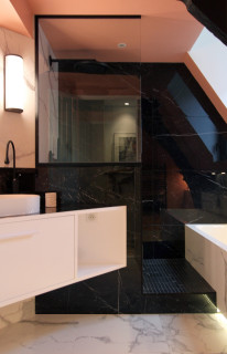 Accessoires salle de bain design noir ~ BLACK MARQUINA