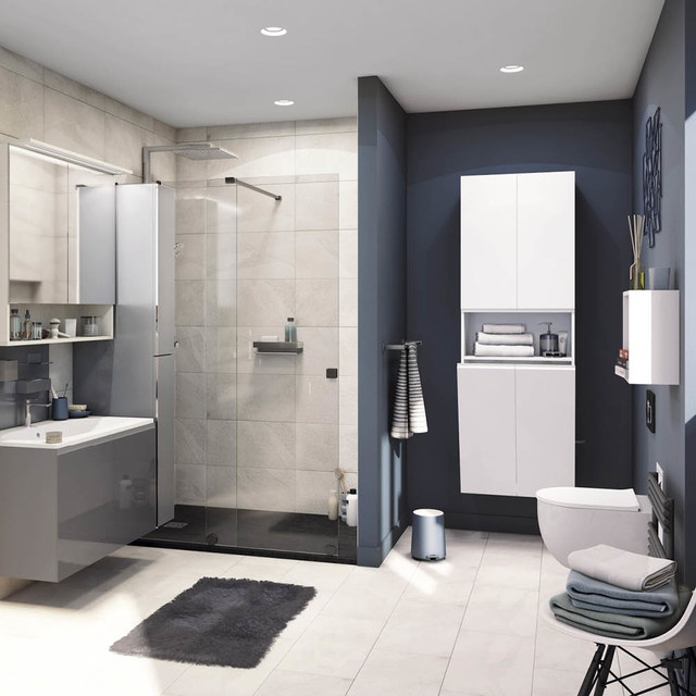 Salle de bain tendance Modern Design - Modern - Bathroom - Paris - by Envie  de salle de bain | Houzz UK