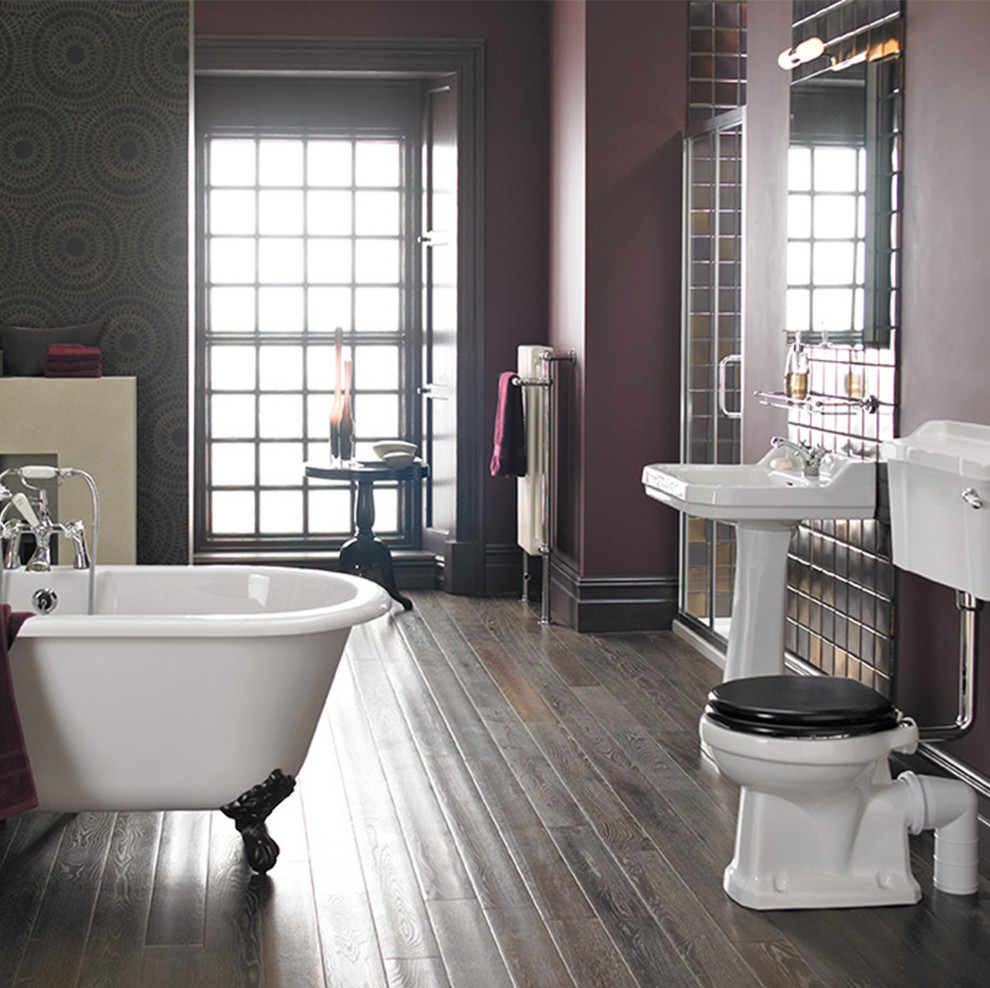 Design ideas for a classic bathroom in Hertfordshire.