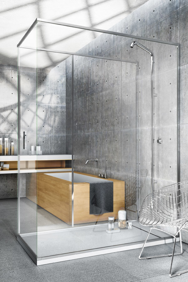 SYSTEMS de MAKRO, la salle de bain pensée comme un thème architectural -  Bathroom - Paris - by B'bath salle de bain | Houzz