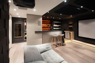 75 Small Home Theater with Gray Walls Ideas You'll Love - November, 2023 |  Houzz