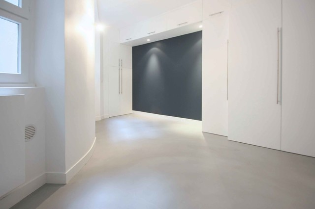 Béton ciré spatulé – Appartement privé - Contemporary - Games Room - Paris  - by DÉCAUM - béton ciré | Houzz UK