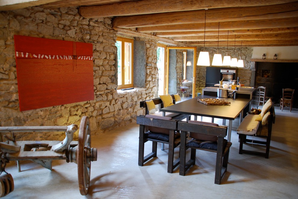 Design ideas for a country games room in Saint-Etienne.