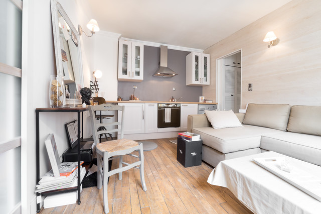 Paris Ix Appartement 25m2 Contemporary Games Room Paris By Decoration Parisienne Houzz