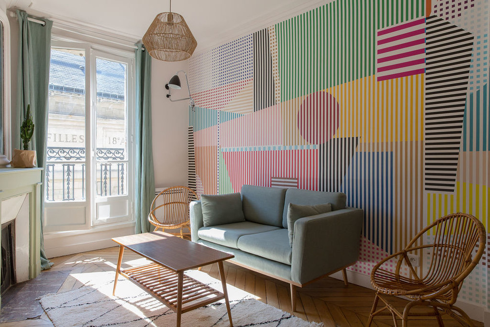 This is an example of a scandinavian games room in Paris.