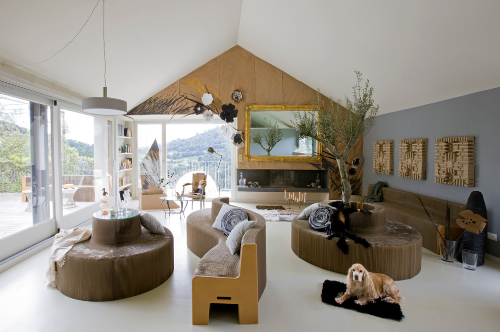 Living room - eclectic living room idea in Barcelona