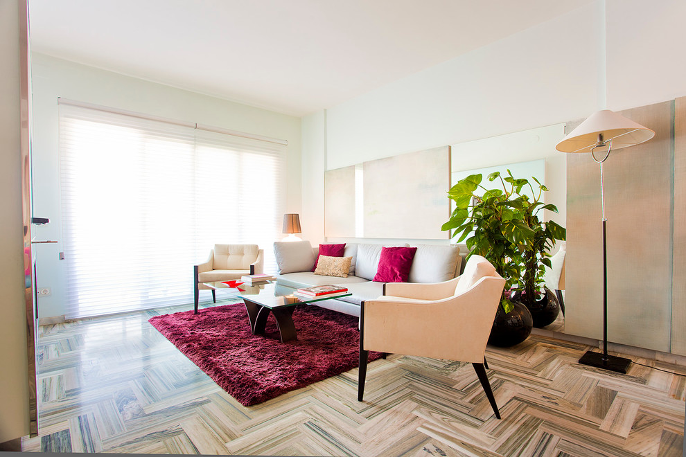 Living room - transitional living room idea in Malaga