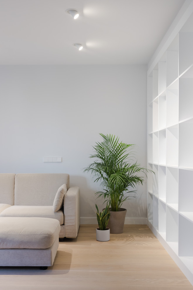 Living room - modern living room idea in Madrid