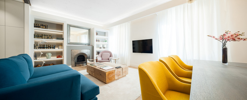 Design ideas for a scandi living room in Madrid.