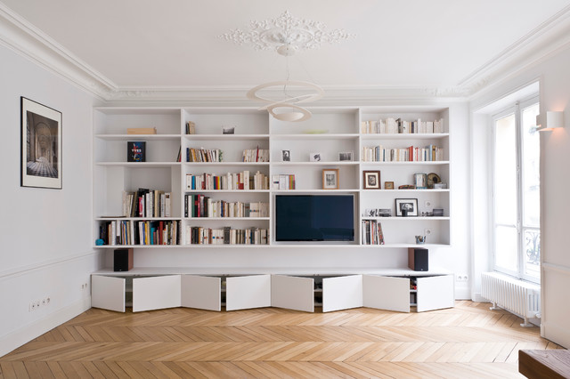 Optez pour un meuble TV-bibliothèque