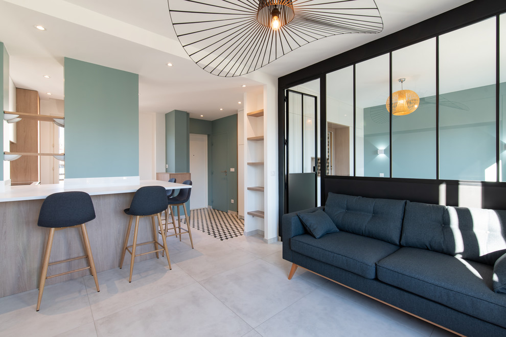 Appartement Rue Mozart Contemporary Living Room Grenoble by