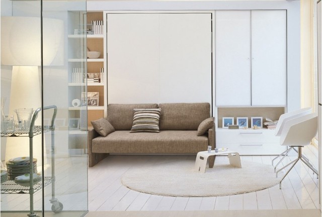 Armoire Lit Penelope - Contemporary - Living Room - Paris - by La Maison du  Convertible | Houzz