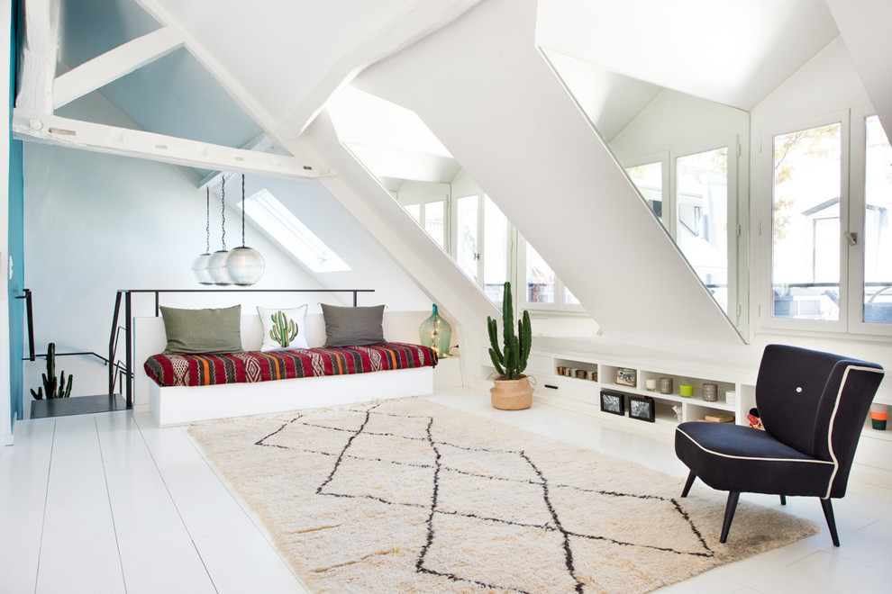 Inspiration pour un salon nordique.
