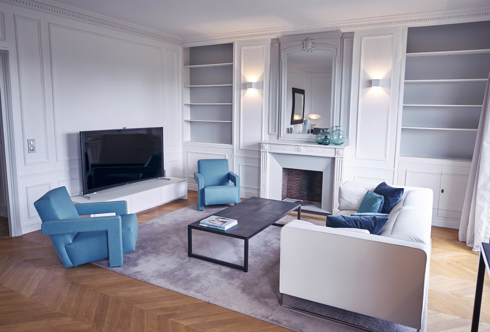 Modernes Wohnzimmer in Paris