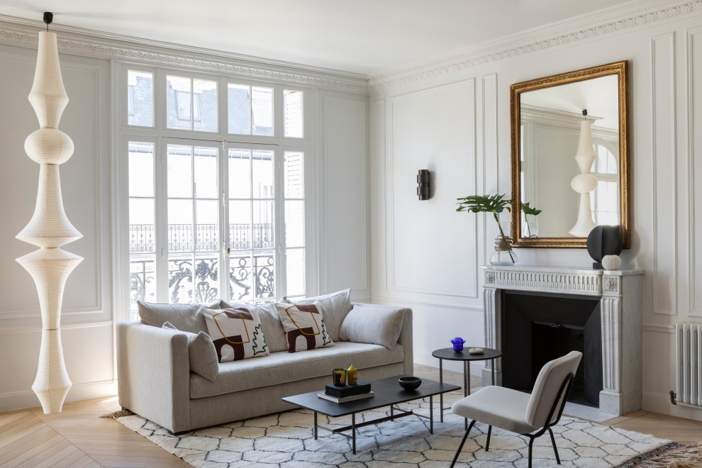 EdmondAbout Rénovation d'un appartement Haussmannien Contemporary