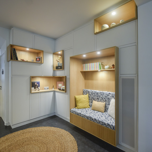 Meuble sur-mesure - Scandinavian - Living Room - Paris - by Cécile Humbert  - Design d'intérieur | Houzz IE