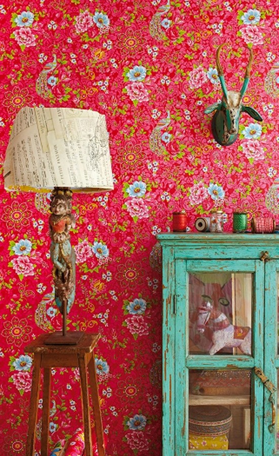 Papier Peint Flower in the Mix - Pip Studio - Living Room - Paris - by  Etoffe.com | Houzz