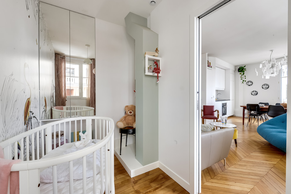 Paris 15 Appartement 45 M2 Pour Un Couple Avec 1 Bebe Eclectic Living Room Paris By Parisdinterieur