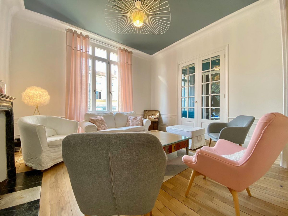 Poitiers Blossac Contemporary Living Room Angers by La Touche d